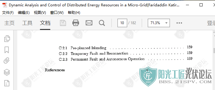 Dynamic Analysis and Control of Distributed Energy Resources in a Micro-Grid[Far.png