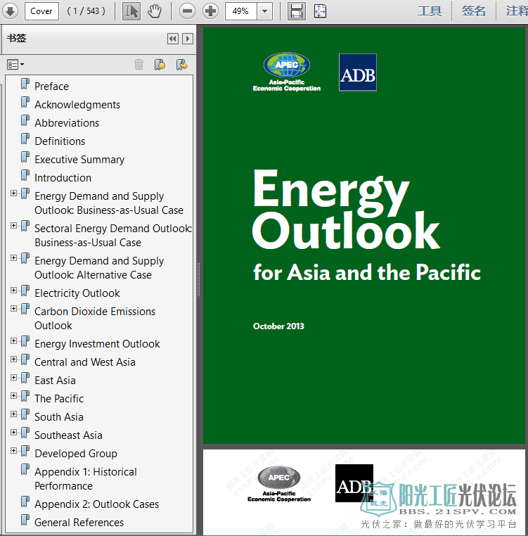 Energy Outlook for Asia and the Pacific