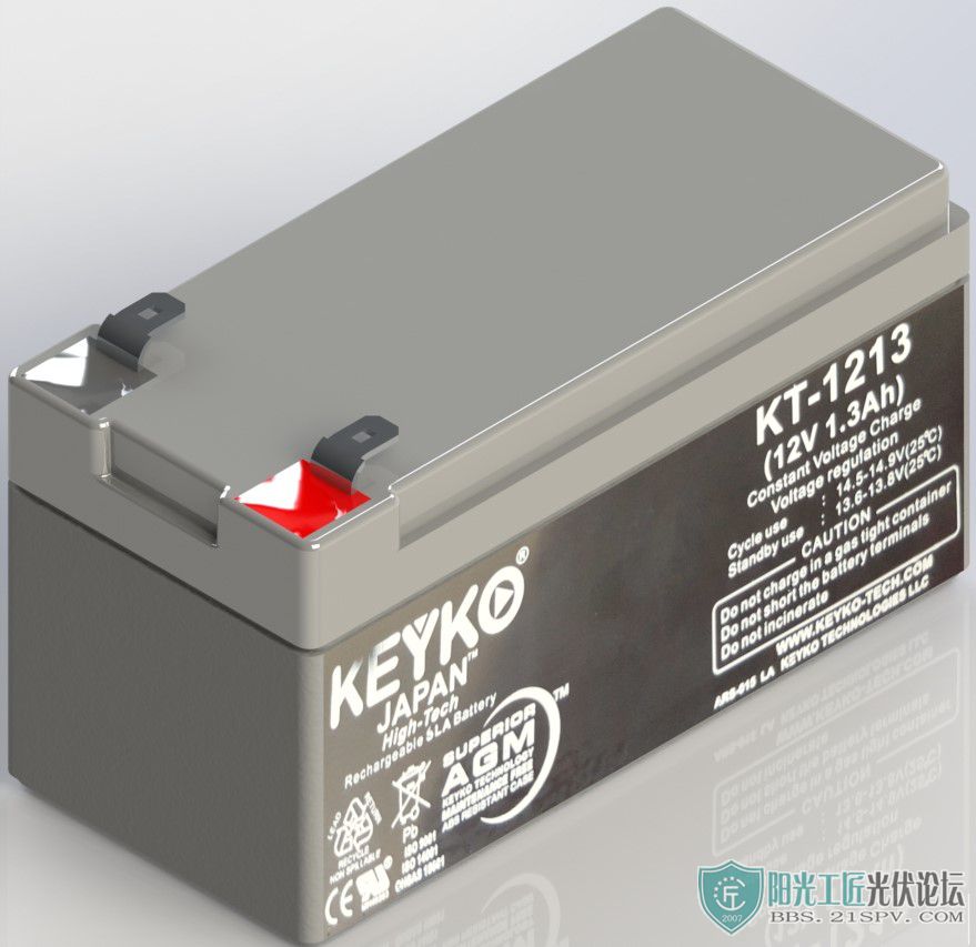 KT-1213, 12 V, 1.3 Ah, AGM LEAD-ACID BATTERY.JPG